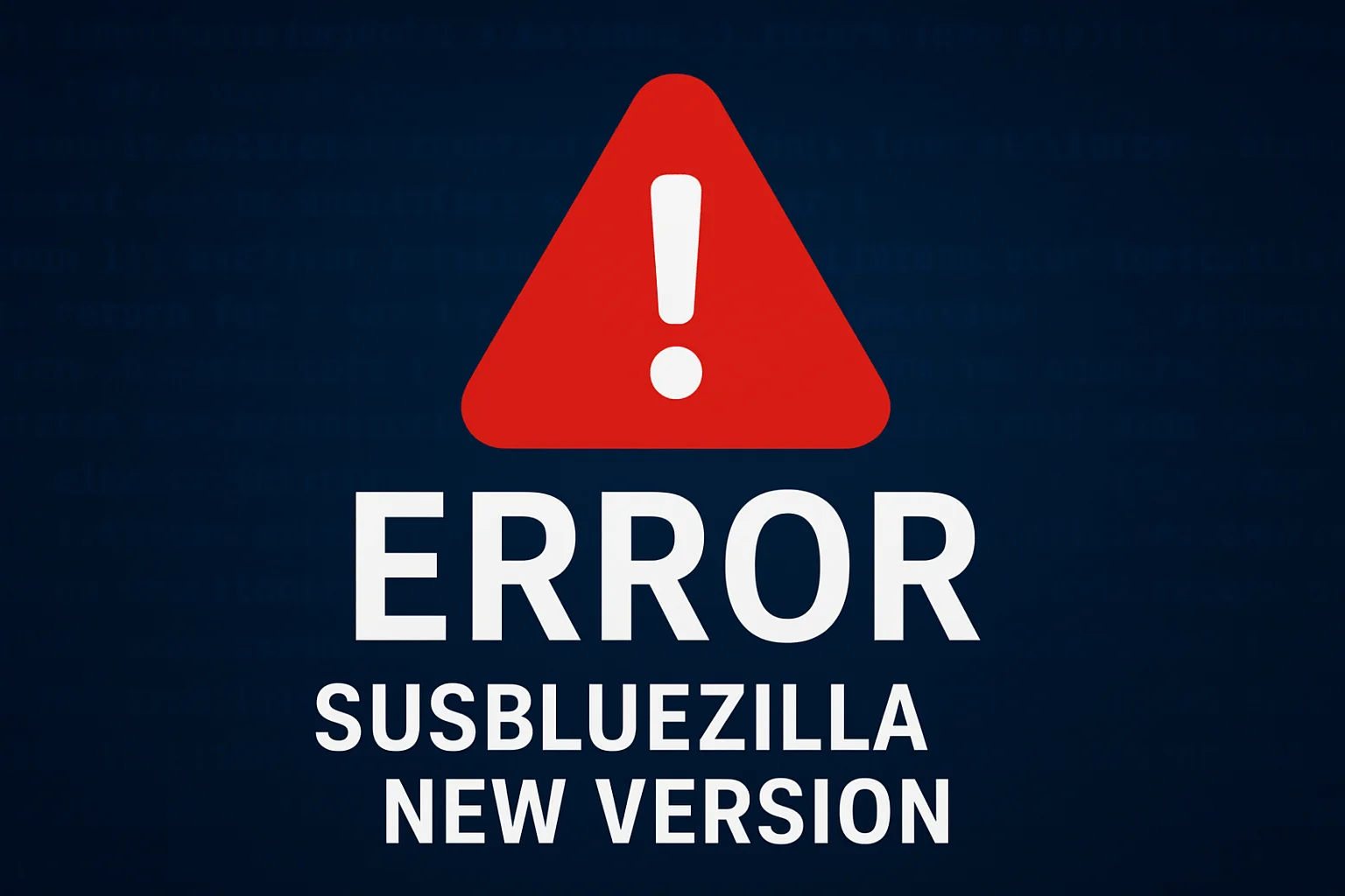 Error Susbluezilla New Version: Fixes, Causes & Expert Tips